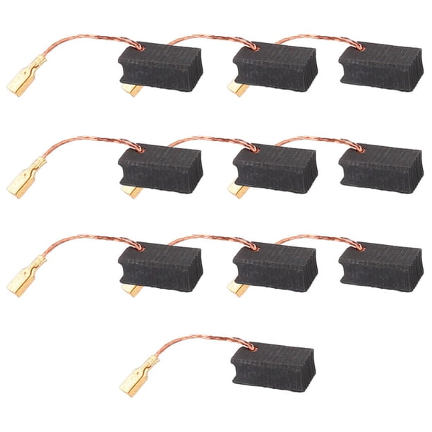 10 Uds cepillo de carbono martillo eléctrico amoladora angular cepillo de grafito herramienta eléctrica (150)
