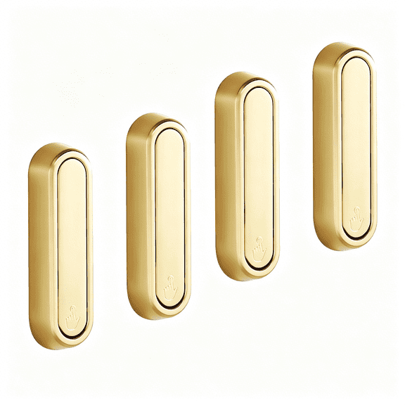 XIBUFE 4Pcs Folding Coat Hooks,Gold Wall Mounted Flip Down Heavy Duty Robe Hooks for Towels,Hats,Coats-Space Saving Design for Entryway,Bathroom,Bedroom