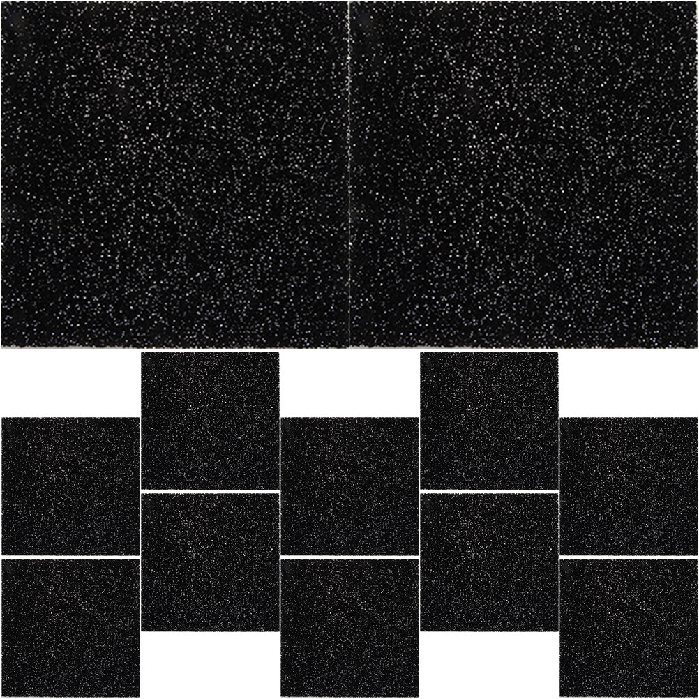 12Pcs Kitchen Trash Can Charcoal Filter Pads Deodorizer Fish Tank