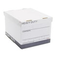 thumbnail image 7 of Staples Storage & Filing Box, Heavy-Duty with Handles & Removable Lid, Letter & Legal Size Documents, Stackable, 12-Pack, White/Gray, 7 of 7