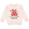 thumbnail image 2 of Inktastic My Great Grandma Loves Me Bear and Hearts Toddler Sweatshirt, 2 of 4