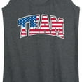 thumbnail image 3 of Instant Message - American Flag Team - Women's Racerback Tank Top, 3 of 6