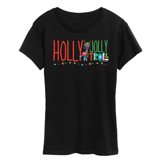 Trolls Movie - Christmas - Holly Jolly Troll - Cooper - Women's Short Sleeve Graphic T-Shirt