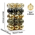 thumbnail image 3 of 30 Pcs Christmas Ornaments Sets 2.36in Christmas Ball Decoration Shatterproof Christmas Tree Ornaments Painted Xmas Balls Bulbs for Holiday Wedding Party Christmas Tree Decoration, 3 of 9
