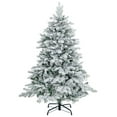 thumbnail image 4 of Árbol de Navidad flocado preiluminado Costway 135 cm 120 luces LED, 4 of 4