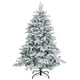 thumbnail image 4 of Árbol de Navidad flocado preiluminado Costway 135 cm 120 luces LED, 4 of 4