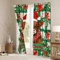 thumbnail image 3 of Castle Fairy 2-Pack Highland Cow Plaid Xmas Curtains, 3 of 6