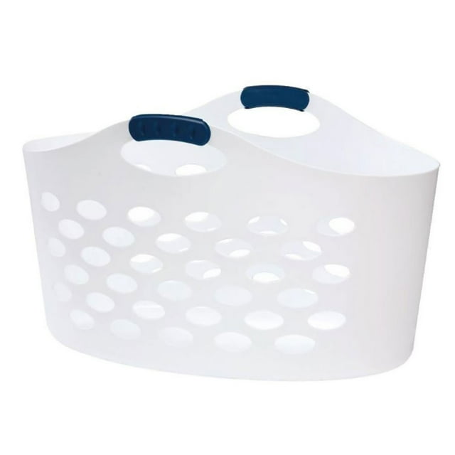 Rubbermaid Panier à Linge Flexible Portable Flex N Carry de 1,5 Capacité, Blanc
