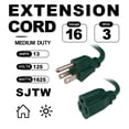 thumbnail image 2 of Cable de extensión EP 15 m verde Outdoor 16/3 SJTW 13A 1625W UL, 2 of 7
