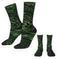 thumbnail image 2 of Shallow Water Socks Green Vortex Print Trendy Stockings Breathable Outdoor Socks Spring G, 2 of 7