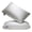 Gray, variant on 2-Pack 3D Bean Pillow, 29.13" x 18.9" - Soft Hypoallergenic All-Season Pillow