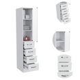 thumbnail image 4 of Oregon 2-Piece Bathroom Cabinet Set in White Engineered Wood, 4 of 5
