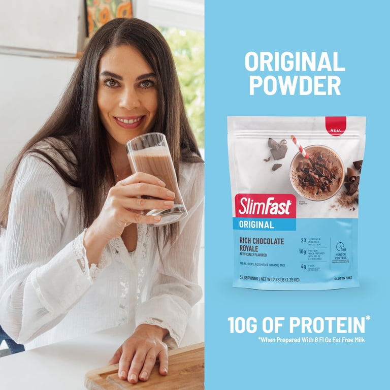 SlimFast Original Meal Replacement Shake Mix, Rich Chocolate