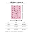 thumbnail image 5 of Disketp Strawberries Cozy Flannel Fleece Throw Blanket: Has a velvety texture for All Seasons - Perfect for Women, Men, & Kids"80"x60", 5 of 6