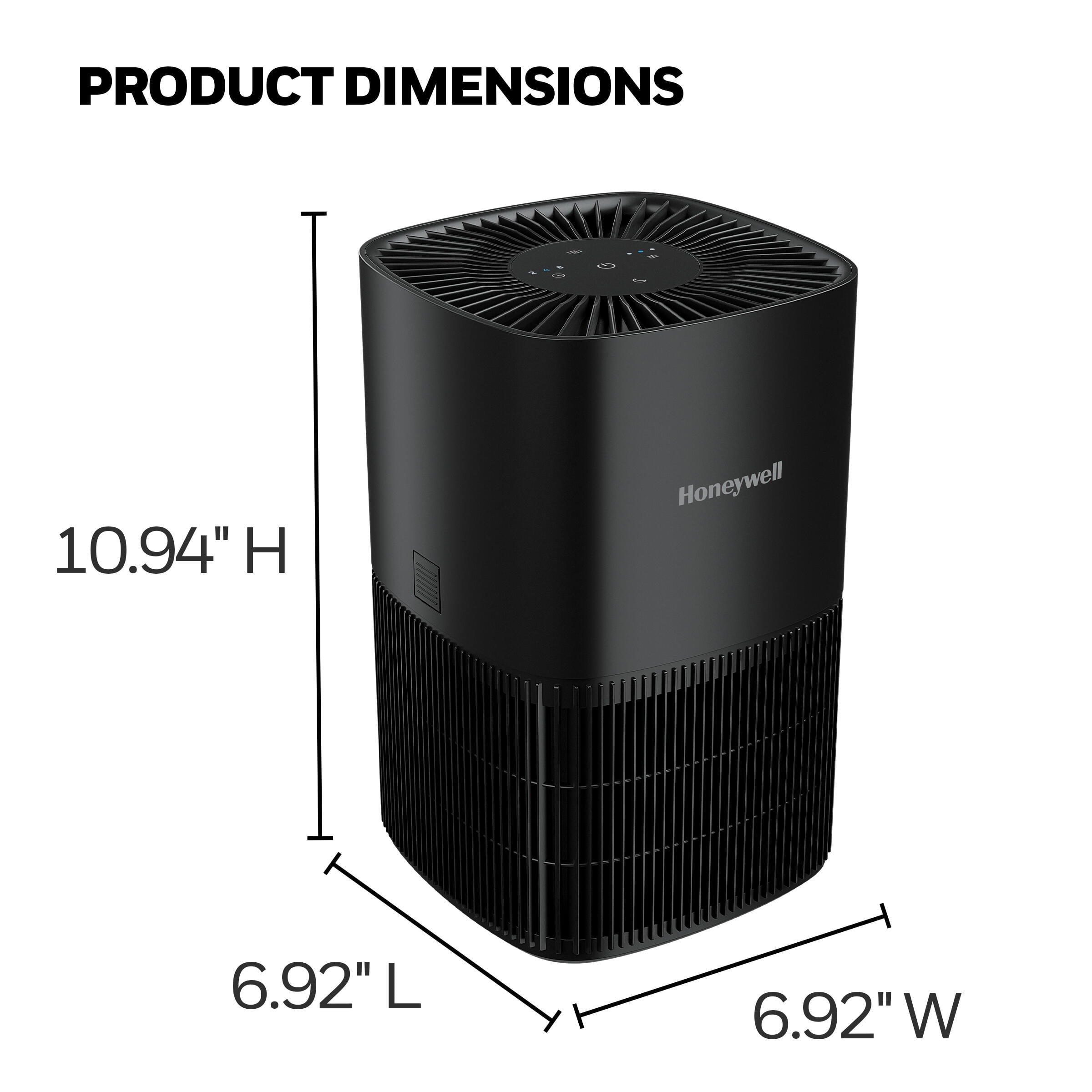 HONEYWELL TABLETOP HEPA AIR PURIFIER BLACK HPA120BC