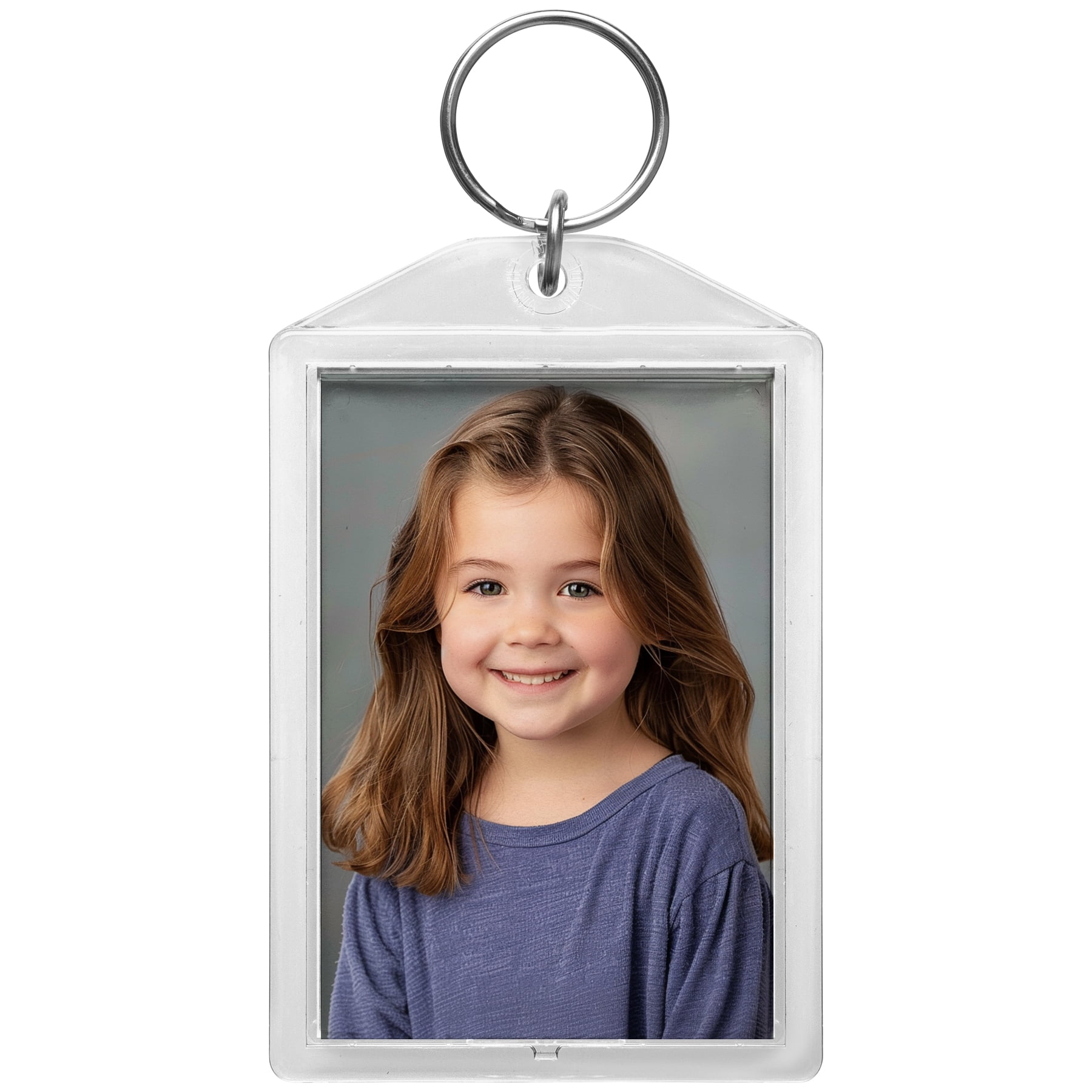 Snapins 2" x 3" Clear Acrylic Photo Keychains - Pack of 36