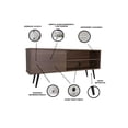 thumbnail image 4 of Mueble Mesa para TV con Puerta DECOMOBIL Moderno Nogal Neo, 4 of 5