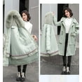 thumbnail image 5 of Ladies long down cotton winter warm jacket coat with detachable plush lining, 5 of 5