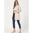 thumbnail image 3 of Allegra K Chaqueta De Invierno Con Cuello Peter Pan Para Mujer Beige M, 3 of 6