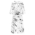thumbnail image 5 of Vestido de Verano para Mujeres Impreso Cuello de Vuelta de Manga de Tres Cuartos, Estilo de Ocio de Moda para Ocasional, Fiesta Y Vacaciones, 5 of 5