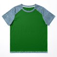 thumbnail image 5 of T Shirts For Women Green Womens Tops Fashion Summer Neck Short Sleeve Vacation Outfits, 5 of 5