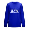 thumbnail image 5 of Chemises à Manches Longues pour Femmes Mode Décontractée Hauts Mignons Imprimés en Peluche Col Rond Chandails en Molleton Sans Capuche Tenue de Plage en Liquidation, 5 of 5