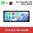 thumbnail image 3 of TPXINXIN 15.8 inch Android 15 Car Radio For Hyundai i20 2014-2018 HD Multimedia Video Player Navigation GPS DVD 4G DSP Stereo Bluetooth, 3 of 15