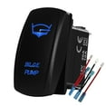 thumbnail image 1 of HAHDAXIA Blue Led Bilge Pump Rocker Toggle Switch with Jumper Wires 5Pin ON Off Toggle Switch for Marine Boat Yacht Caravan Fishing Boat Vessel 12V/20A 24V/10A, 1 of 6