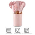 thumbnail image 3 of 11PCS Utensilios de cocina Utensilios de cocina Juego de utensilios de cocina de silicona Juego de madera Yeacher Utensilios de cocina, 3 of 6