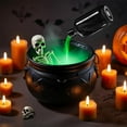thumbnail image 4 of Halloween Auldron Decor With Floating Potion Bottles And Diffuser LED Atmosphere Light Terrifying Props Fog Machine, 4 of 8