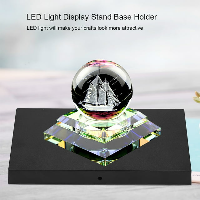 Pantalla de cristal LED, lámpara de luz LED, soporte de exhibición de lámpara, base de soporte de luz LED, diseño de última generación