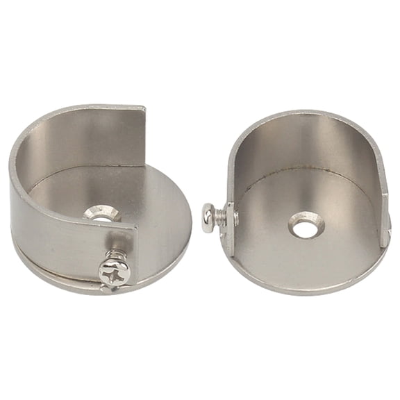 2PCS Curtain Rod Brackets for 28mm Wall Mounta Curtain Rods Holder for Various Home Decoration