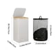 thumbnail image 2 of Cesta de lavandería plegable extra grande con tapa, capacidad de 110L, asa de bambú, bolsa interior extraíble, paño beige, a prueba de lluvia, diseño resistente para baño, hogar, 28.74x15.94x12.99, 2 of 7