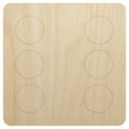 thumbnail image 1 of Six 6 Dice Die Wood Shape Unfinished Piece Cutout Craft DIY Projects - 6.25 Inch Size - 1/4 Inch Thick, 1 of 7