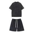thumbnail image 2 of Miqool Mens Short Sets 2 Piece Outfits Summer Tracksuits Casual Short Sleeve Crewneck T Shirt and Drawstring Shorts Sets Sweatsuits Loungewear, 2 of 9