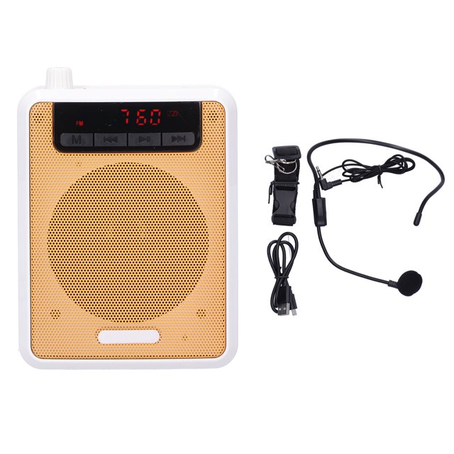 Amplificador de voz portátil, amplificador de voz para profesores con juego de amplificador de voz Amplificador de voz recargable adaptado a la perfección