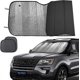 thumbnail image 1 of Windshield sunshade, bonus car sunshade to keep vehicle cool. Windshield sunshade to protect your car from hot sun and glare. 55.16X 27.5 inches), 1 of 5