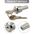 thumbnail image 4 of A Set Silver Stainless Toolbox Lock Insert Linkage Drawer Cabinet Lock Hardware, 4 of 10