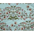 thumbnail image 4 of oneOone Polyester Lycra Fabric Leaves & Floral Block Printed Fabric 1 Yard 56 Inch Wide, 4 of 4
