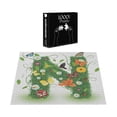thumbnail image 3 of Ambesonne Letter N Jigsaw Puzzle Durable Cardboard, Daisy Butterfly Garden, 1000 pcs, Green Multicolor, 3 of 5