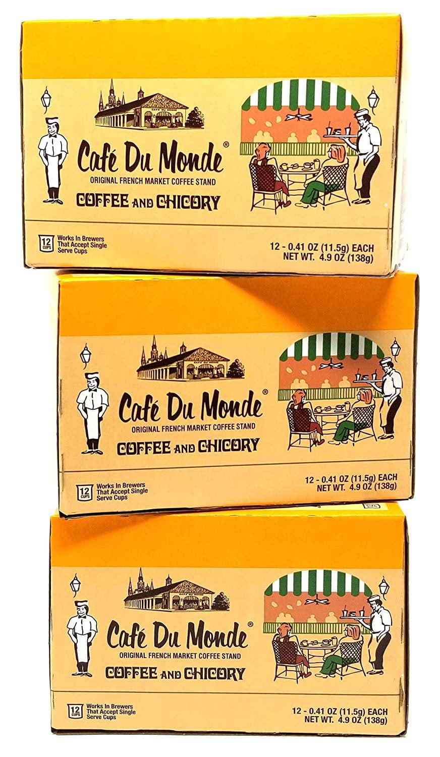Cafe du Monde Coffee and Chicory 36 Single Serve K Cups Pods