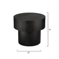thumbnail image 5 of Jamie Young Co Notch Mango Wood Round Side Table Black, 5 of 5