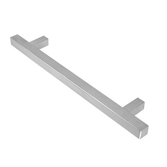 jaladera cuadrada de 1.2 x 22 x 3.6 cm plata