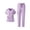 Purple, variant on Womens Scrub Set Stretch Short Sleeve Top and Jogger Pants Two Piece Medical Uniform Hospital Nurse Scrubs Dental Clinic Uniform Set with Multi Pockets, Black, L