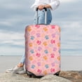 thumbnail image 5 of Salouo Colorful Pets Paws Pattern Travel Dust-proof Suitcase Cover, Softside Suitcase Protector Luggage Cover Protector for 18-32inch ,Not Included Suitcase, 5 of 8