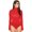 Red, variant on Women Fashion Casual Slim Fit Body Long Sleeve High Neck Bodysuit