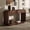 Walnut, variant on Antique-Style Console Table, 3 Storage Drawers, Display Shelf, Curved Legs, Paulownia Veneer, Entryway/Hallway/Living Room
