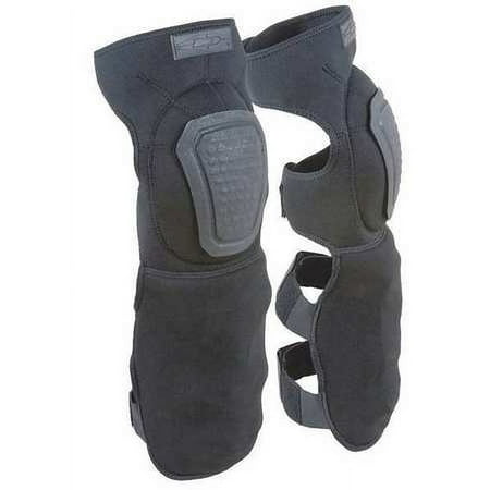 Damascus Imperial Neoprene Shin Guards with Non-Slip Knee Caps  Black  1