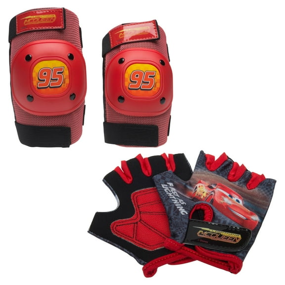 Bell Disney Cars Protective Pad and Glove Set, Red/Black