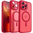 thumbnail image 1 of Funda Mate Roja a Prueba de Golpes para iPhone 13 Pro Max, 1 of 7